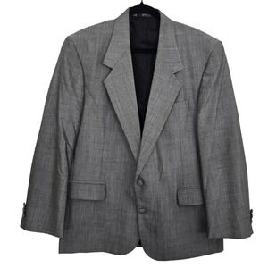 Raffinati Blazer Sport Coat Mens 44 Grey Good Vintage Two Button Made in USA